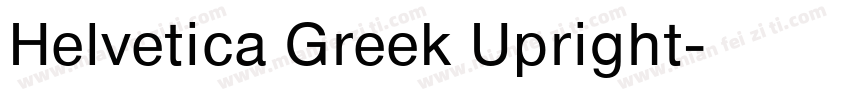 Helvetica Greek Upright字体转换